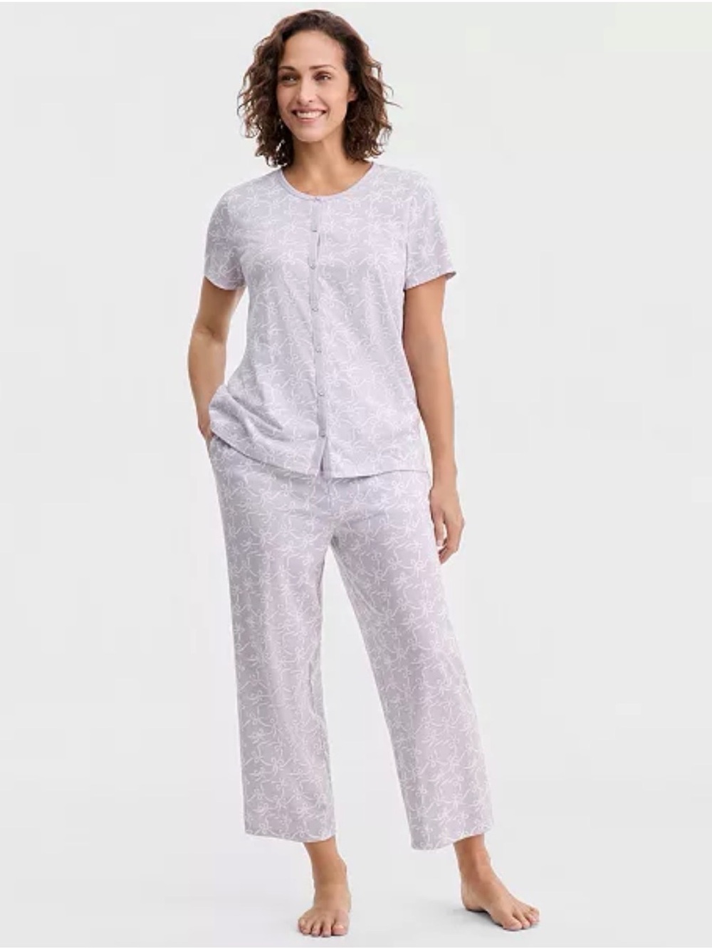 NWT Charter Club Bows and Ribbons Pajama Set Size Women’s Medium